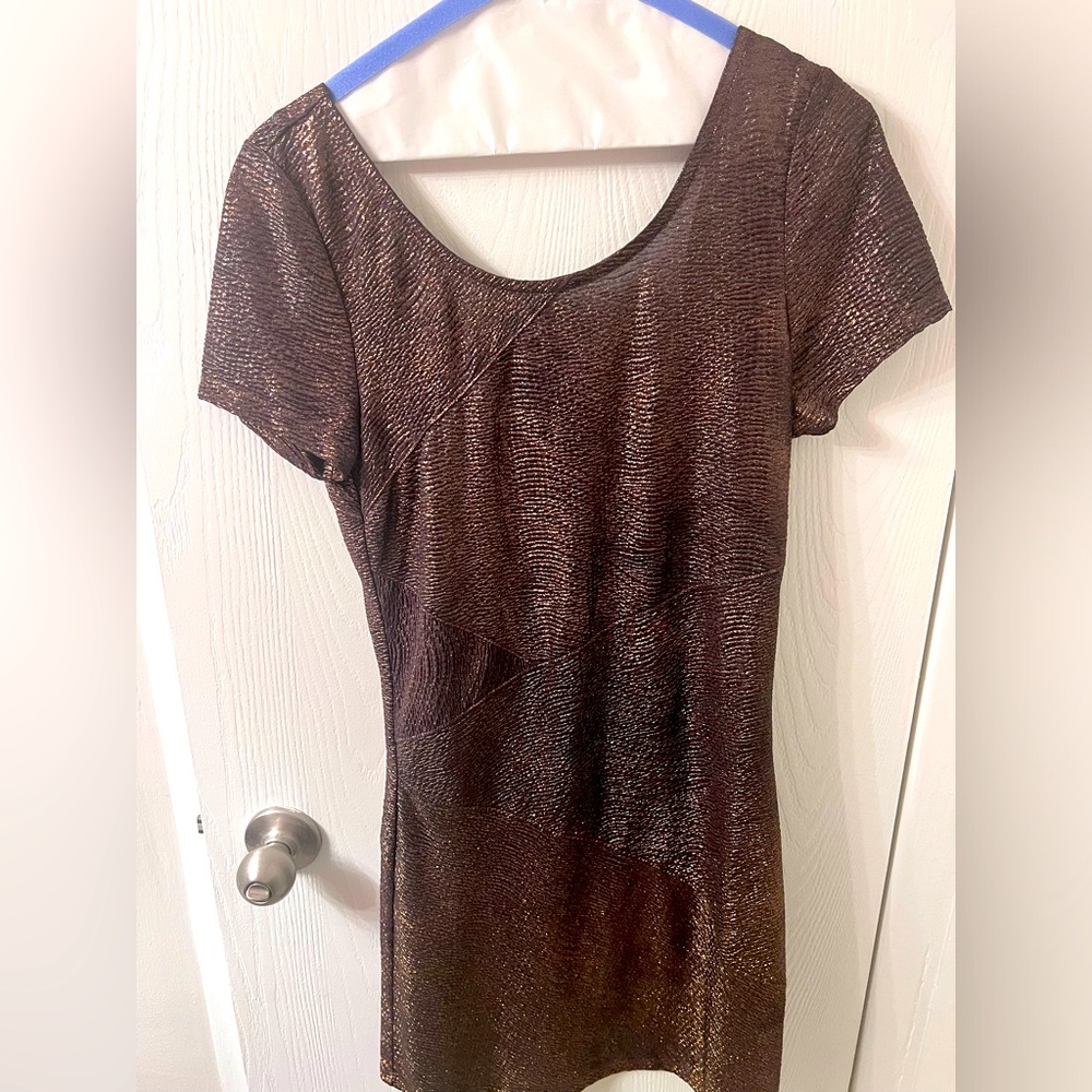 Free People Metallic Scoop Dress